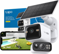C645D Kit Cámara Solar TAPO exterior 2k con baterias